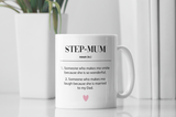 Funny Step Mum Definition Mug, Step Mum Birthday, Mother's Day