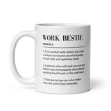 Funny Work Bestie Definition, Leaving Gift, Secret Santa