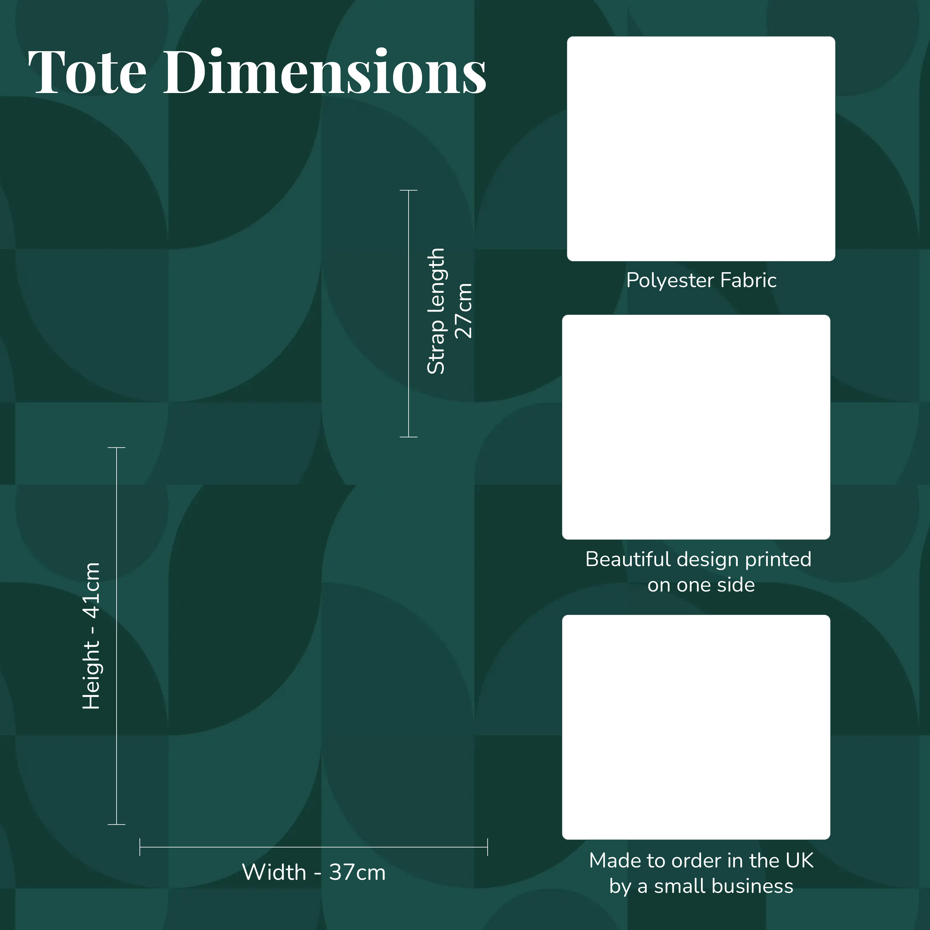 Tote Dimensions Graphic